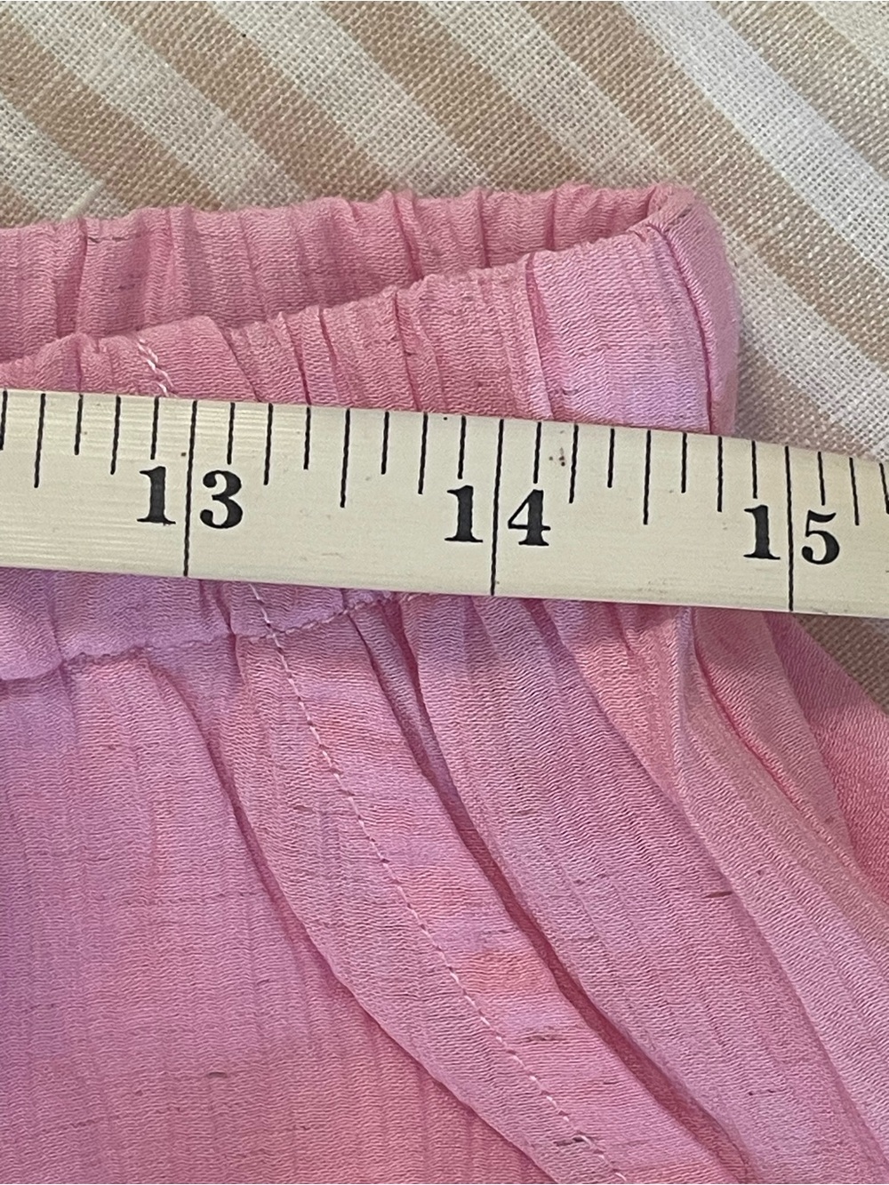 Very J Blue Wide Leg Lounge Pants Boho Linen Blend Comfy Fit Size Large NWT - Picture 10 of 11